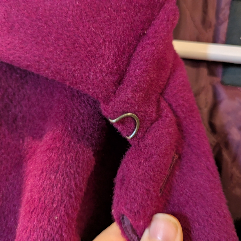 🔴Talbot's Magenta Long Coat, Size 24W - Picture 3 of 12